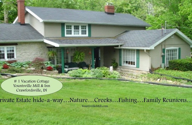 Get-Away to Peace & Nature Heaven w/bubbling brook & Sugar Creek access.