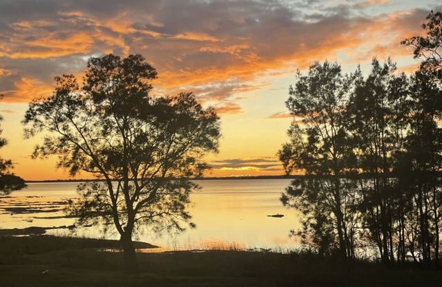 Golden Sunrise Lake Front View Recent Reno