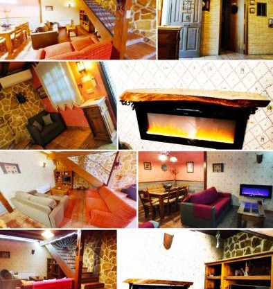 GREDOS RURALRUT cerca del CASTAÑAR de El Tiemblo, Reserva Natural VALLE DE IRUELAS, alojamiento acogedor con cabina hidromasaje, chimenea eléctrica, calefacción, wifi, cocina