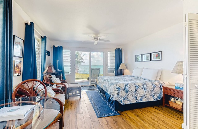 Ground-floor, oceanfront condo with amazing views & pool - walk to dining