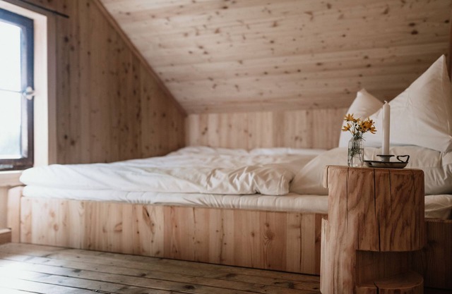 Hütte 40qm, 2 Schlafzimmer, Küche, Garten, W-lan