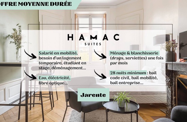 Hamac Suites -Studio Jarente quartier Ainay -2pers