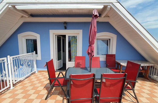 Holiday apartment with air conditioning internet and view