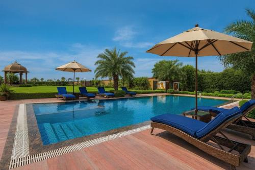 Holiday In , Vrindavan #Big Swimming Pool #luxury Rooms # Lush Garden # Family Friendly # Kids Play Zone # Calm & Spiritual Vibes # Away From City Hustle# By elegance group#