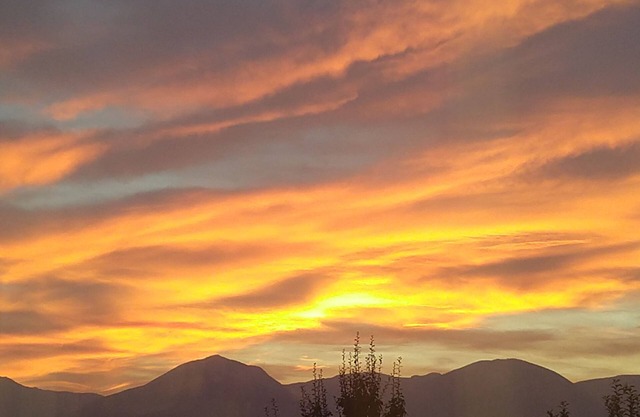 Home with stunning mountain views in quiet rural neighborhood.