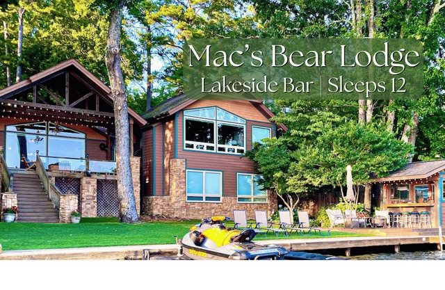 Hot Springs Lakeside Bar, Fire Pit, 3 King Beds, 3.5 Baths, Bunk room