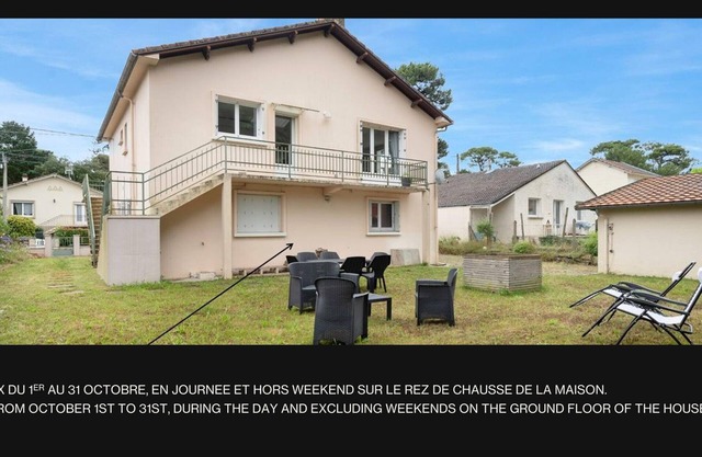 House and garden, 600 m from the sea, in St Brevin
