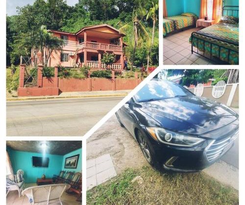 House for 5 with vehicle included in Roatan