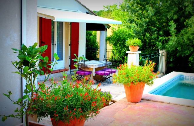 House with independent studio and pool in a village in the heart of the Alpilles