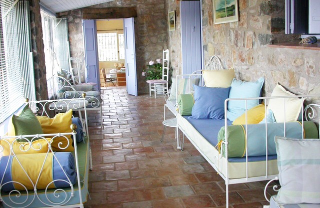 House with pool panoramic view of the Languedoc vineyards.