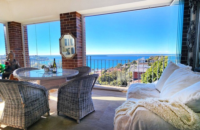 Incredible Bronte Beach views from large balcony