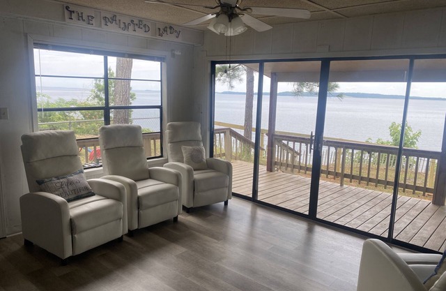 Lake House with Great Views and a private beach!