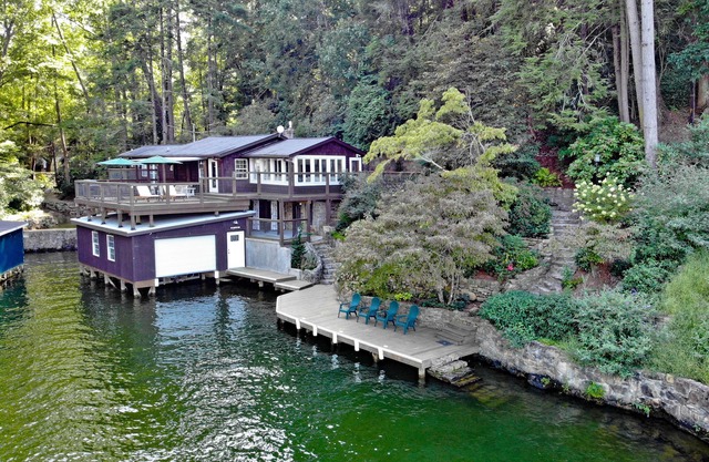 Lake Lure Opens May 2026 Historic Lake Front - FirePit, Large Boathouse Deck