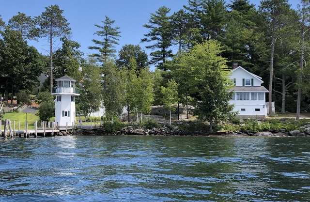 Lakefront Cottage with Lighthouse and Dock on Lake Winnipesaukee