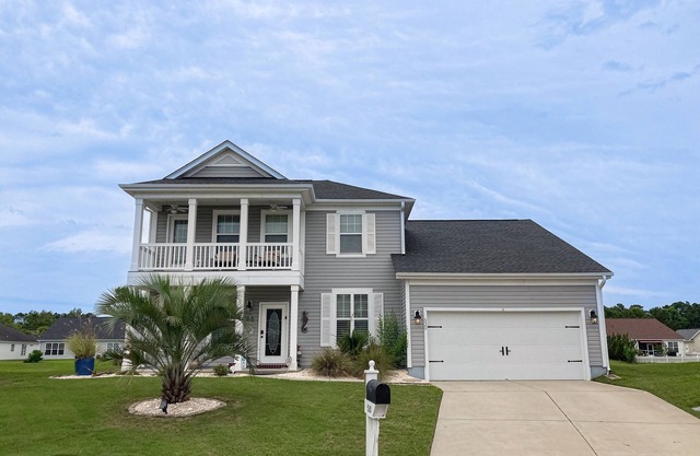 Lakefront home with enclosed yard, W/D, central AC & pool
