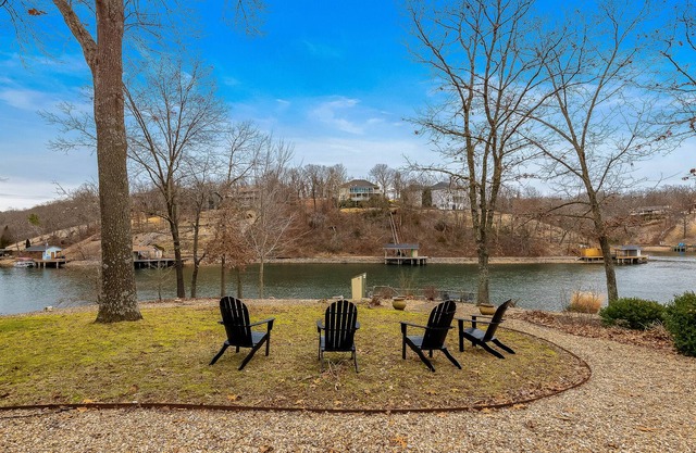 Lakefront home with game room, dock, central AC & washer/dryer