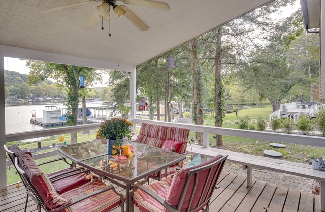 Lakefront Roach Retreat w/ Outdoor Dining Areas!