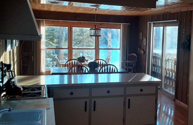 Lakefront vacation home with 300 ft. of private, South West facing, shoreline.