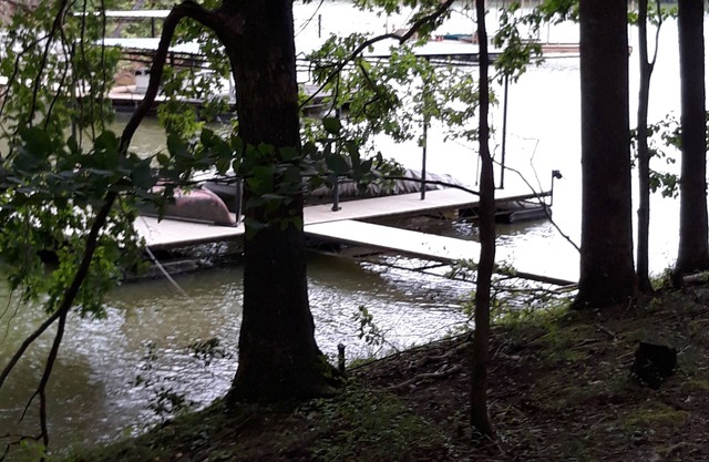 Lanier lakefront with private dock.