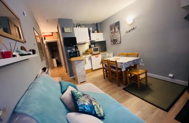 Le Navarre, charmant T2 familial bien équipé en rdc , en centre-ville Cauterets