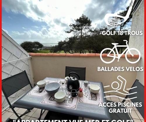 "LE PETIT PARADIS" Appartement duplex, vue mer et port, 5 personnes, accès parc aquatique gratuit