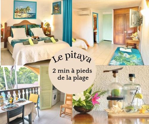 LE PITAYA à 2 min à pieds de la mer