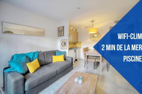 Les Cinq - 2 min Mer - Piscine - Terrasse - VCA