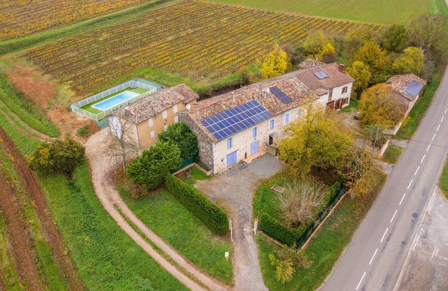 Les Gîtes de Crabet - Swimming pool - Vineyard