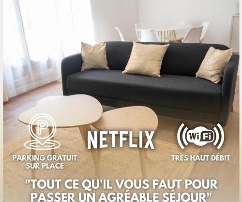 Loustalot - Appartement lumineux 3 chambres - Parking Gratuit