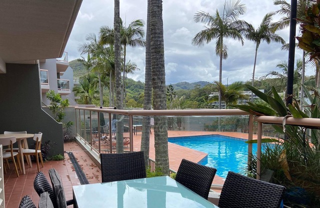 Lovely pool side 2 bedroom 2 bathroom unit in Pacific Bay Resort on the Beach.