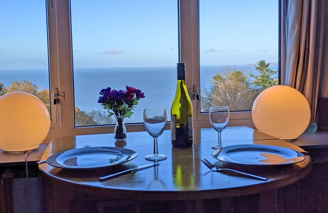 Lovely Seaview Cabin Overlooking North Devon Sea