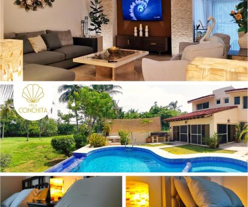 Lujosa y acogedora Villa Conchita con alberca privada
