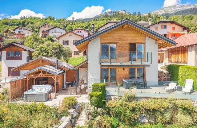 Luxury 4-Bedroom Chalet with Hot Tub & Game Room in Crans-Montana