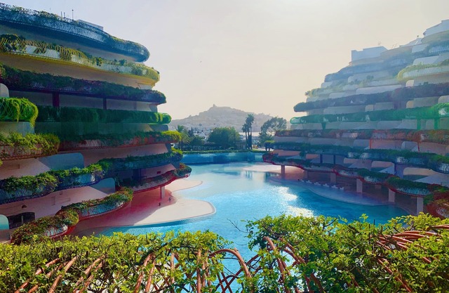 Luxury apartments 2 bedrooms in Boas de Ibiza urbanization with views