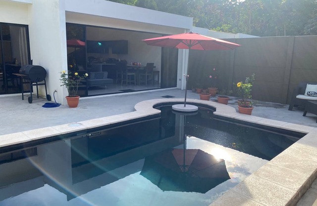 luxury modern home with pool 25mi from the beach.