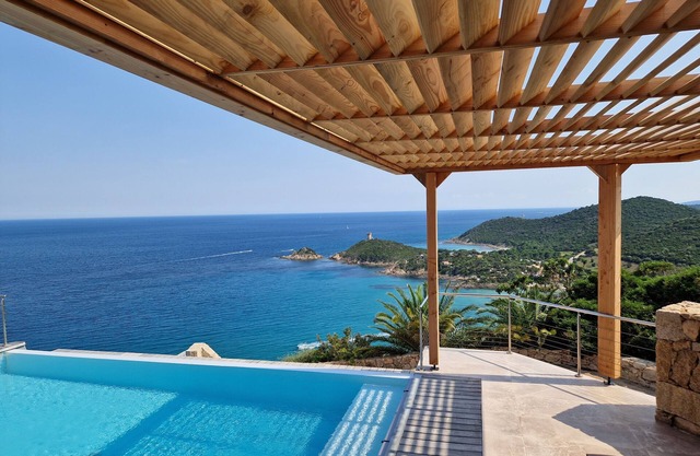 Luxury villa 5 * panoramic sea view private heated pool + SPA