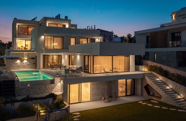 Luxury Villa Glory Murter with heated pool and sauna