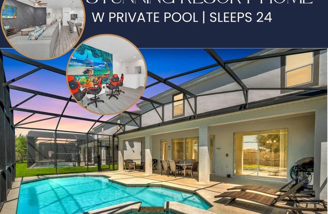 Luxury Villa: Pool, Home Cinema, BBQ & Near Disney Parks