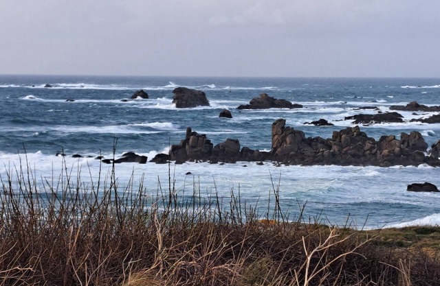 Maison Dans Impasse, vue mer D'iroise et île D'ouessant de L'étage. Proche Gr34