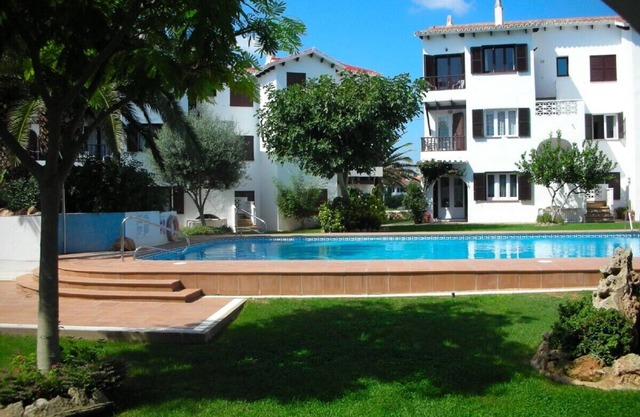 Menorca: beautiful 3 bedroom ground floor apartment with superb views