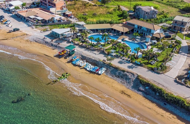 'Mirage Arillas Honeymoon Studio' with Sea View, Shared Pool & Wi-Fi