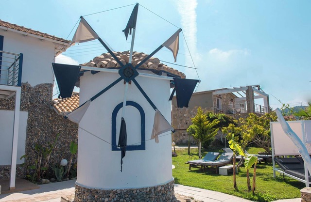 'Mirage Arillas Studio Type B12' with Sea View, Shared Pool & Wi-Fi