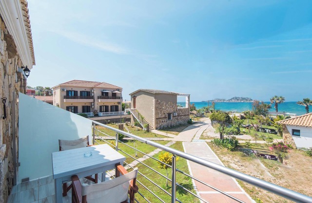 'Mirage Arillas Studio Type B14' with Sea View, Shared Pool & Wi-Fi