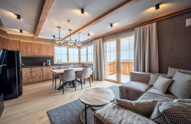 Modern apartment with mountain view, sauna, and close to the slopes