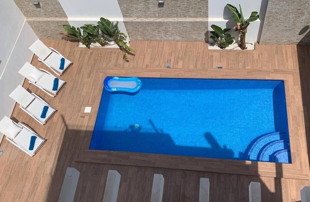 Modern villa with pool, BBQ, sun terrace & seaview