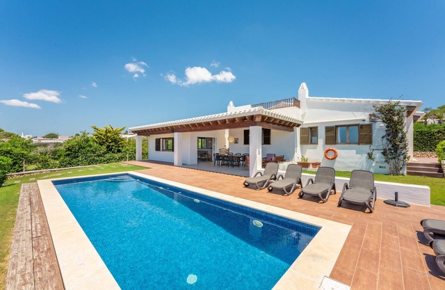 Modern Holiday Home "Bini Nura" with Sea View, Wi-Fi, Garden & Pool