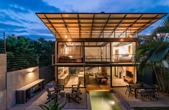 Modern Home W/ Pool Overlooking Lush Greenspace