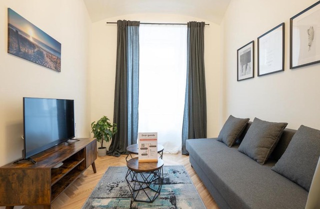 Modern hotel-styled apartment in the second district of Vienna.