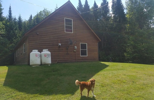 Modern Lakeside Log Cabin with Plenty of Rustic Charm. DIRECT SNOWMOBILE ACCESS