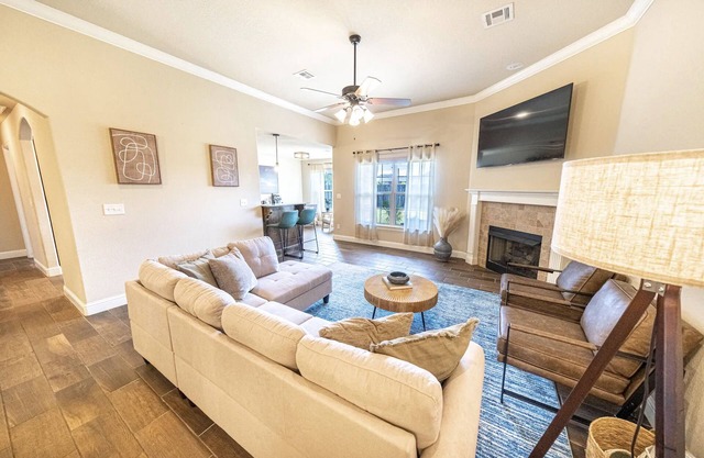Modern Oasis w/Fire Pit near Square and Bike Trails